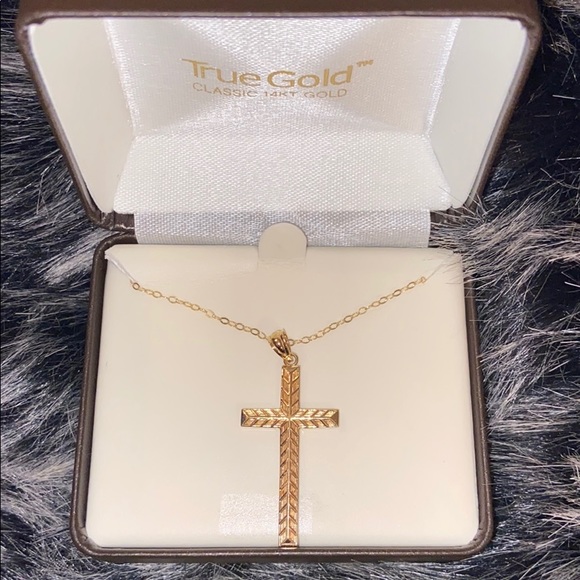 “TRUE GOLD” cross necklace - Picture 1 of 2